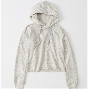 Abercrombie & Fitch Active Cropped Hoodie Grey